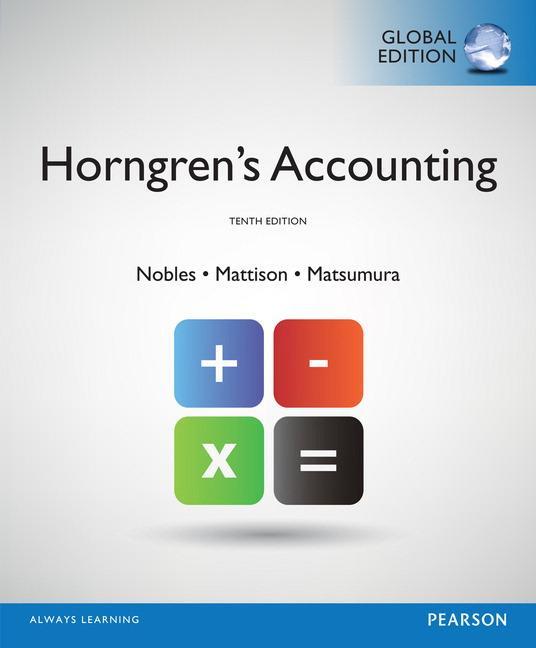 Cover: 9781292056517 | Horngren's Accounting, Global Edition | Brenda Mattison (u. a.) | Buch