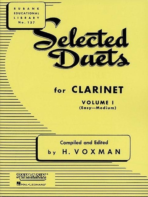 Cover: 9781423445326 | Selected Duets for Clarinet: Volume 1 - Easy to Medium | H. Voxman