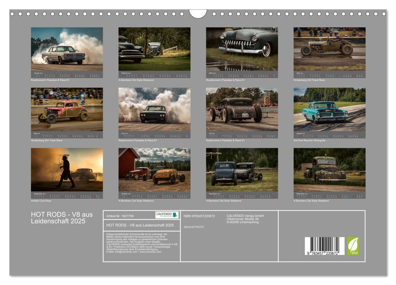 Bild: 9783457220672 | HOT RODS - V8 aus Leidenschaft 2025 (Wandkalender 2025 DIN A3...