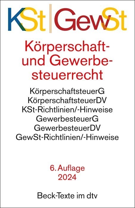 Cover: 9783423532235 | Körperschaftsteuerrecht / Gewerbesteuerrecht | Taschenbuch | 398 S.