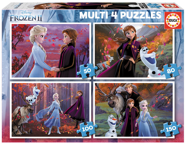 Cover: 8412668186408 | 4in1 Frozen 2 (Kinderpuzzle) | Multi 4 Puzzles | Spiel | 9218640