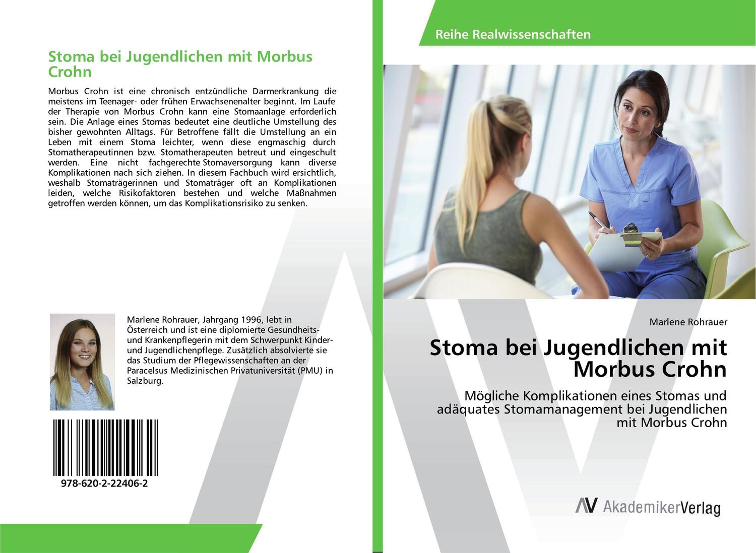 Cover: 9786202224062 | Stoma bei Jugendlichen mit Morbus Crohn | Marlene Rohrauer | Buch