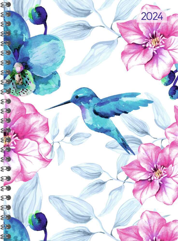 Cover: 4251732339203 | Ladytimer Ringbuch Hummingbird 2024 - Taschen-Kalender A5 (15x21...
