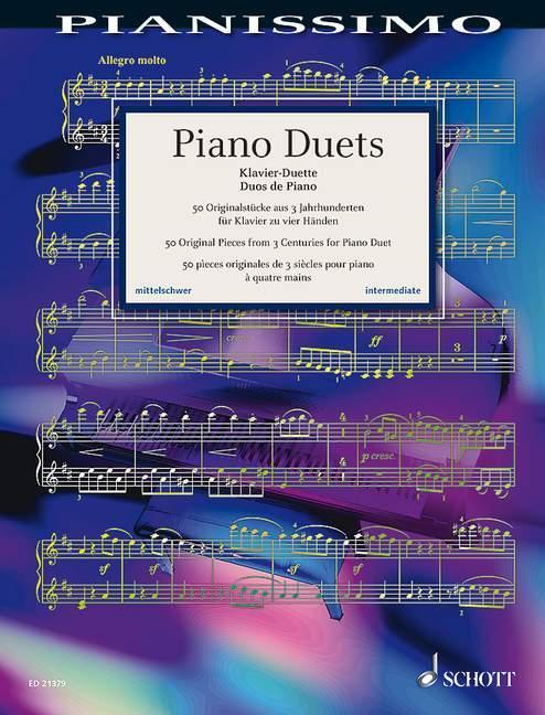 Cover: 9790001187633 | Piano Duets | 50 Originalstücke aus 3 Jahrhunderten. Klavier 4-händig.