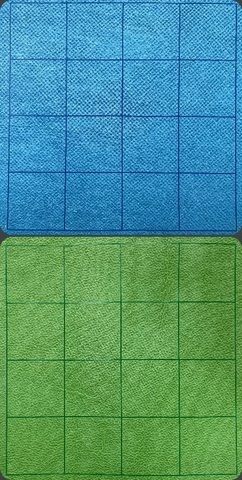 Cover: 601982033989 | Megamat® 1" Reversible Blue-Green Squares (34½" x 48" Playing Surface)