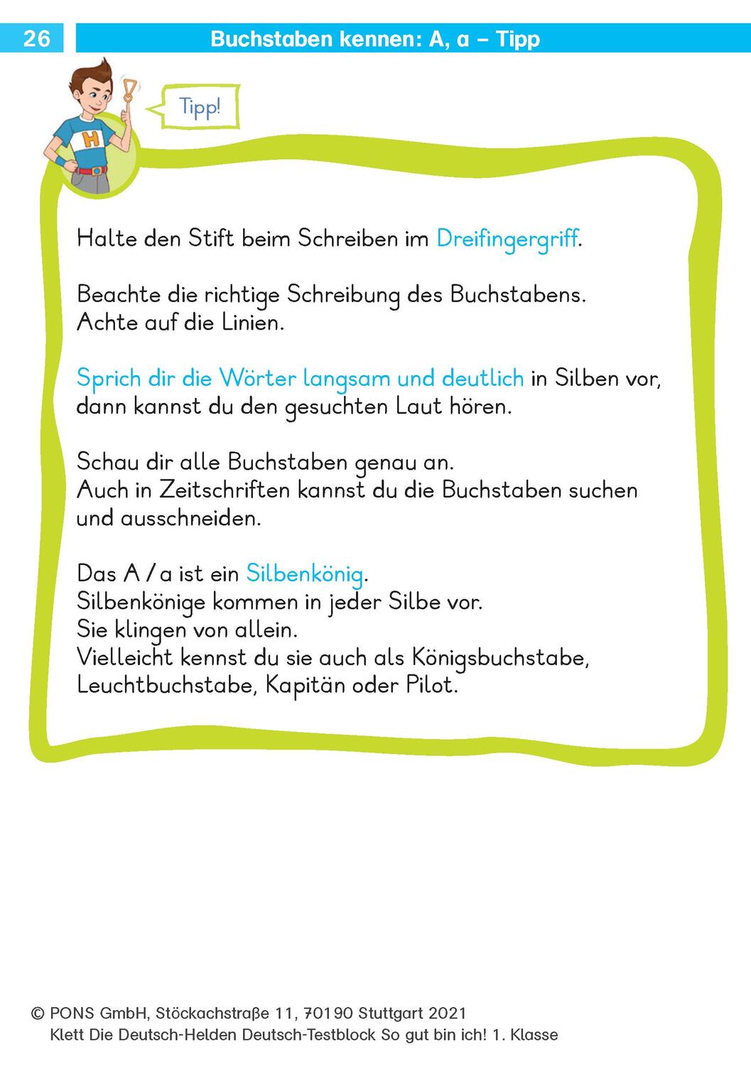 Bild: 9783129496831 | Die Deutsch-Helden: Deutsch-Testblock So gut bin ich! 1. Klasse | Buch