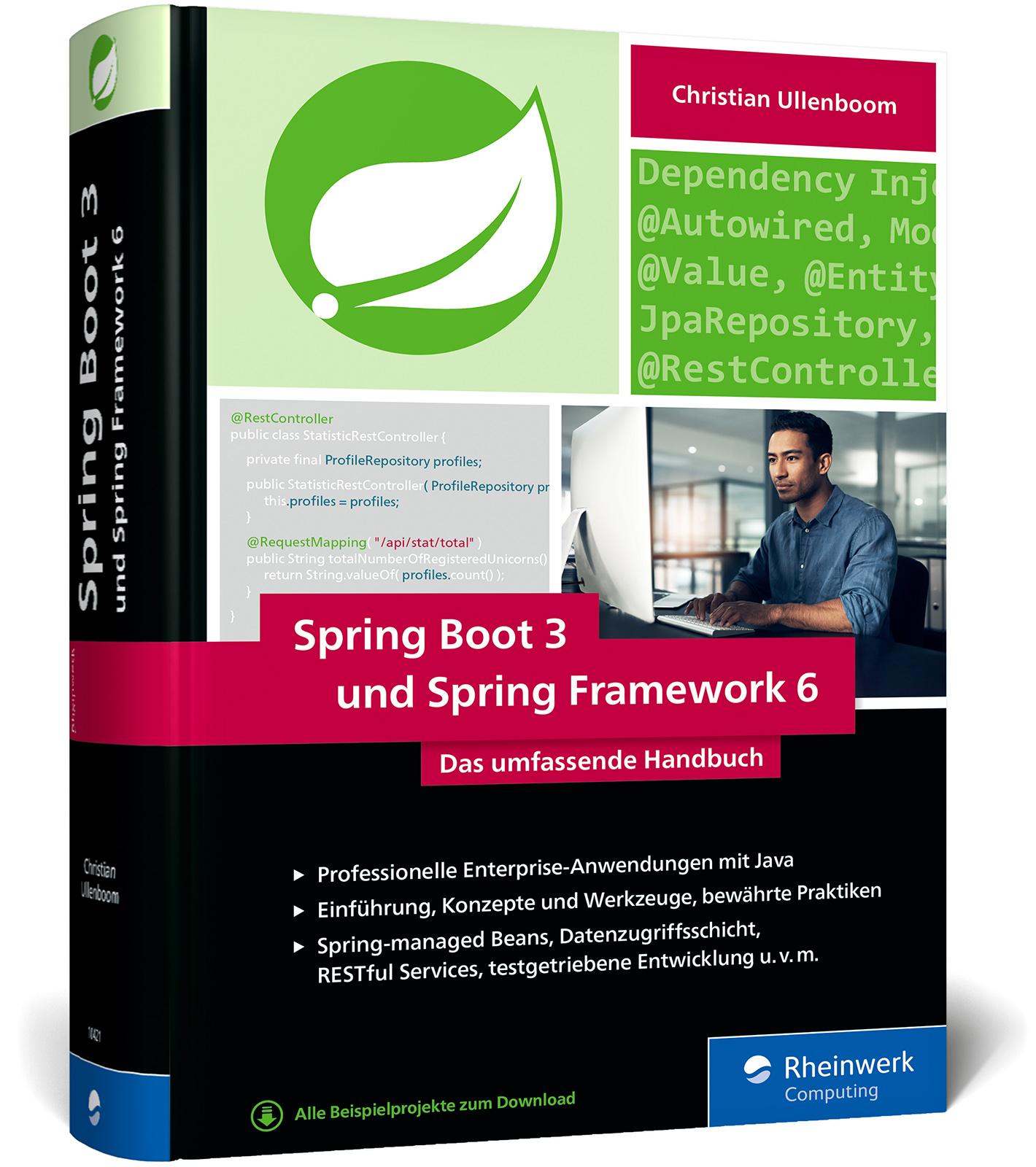 Cover: 9783367104215 | Spring Boot 3 und Spring Framework 6 | Christian Ullenboom | Buch