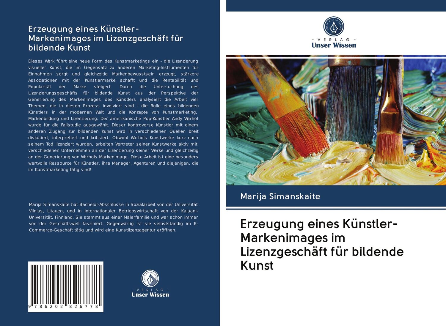 Cover: 9786202826778 | Erzeugung eines Künstler-Markenimages im Lizenzgeschäft für...