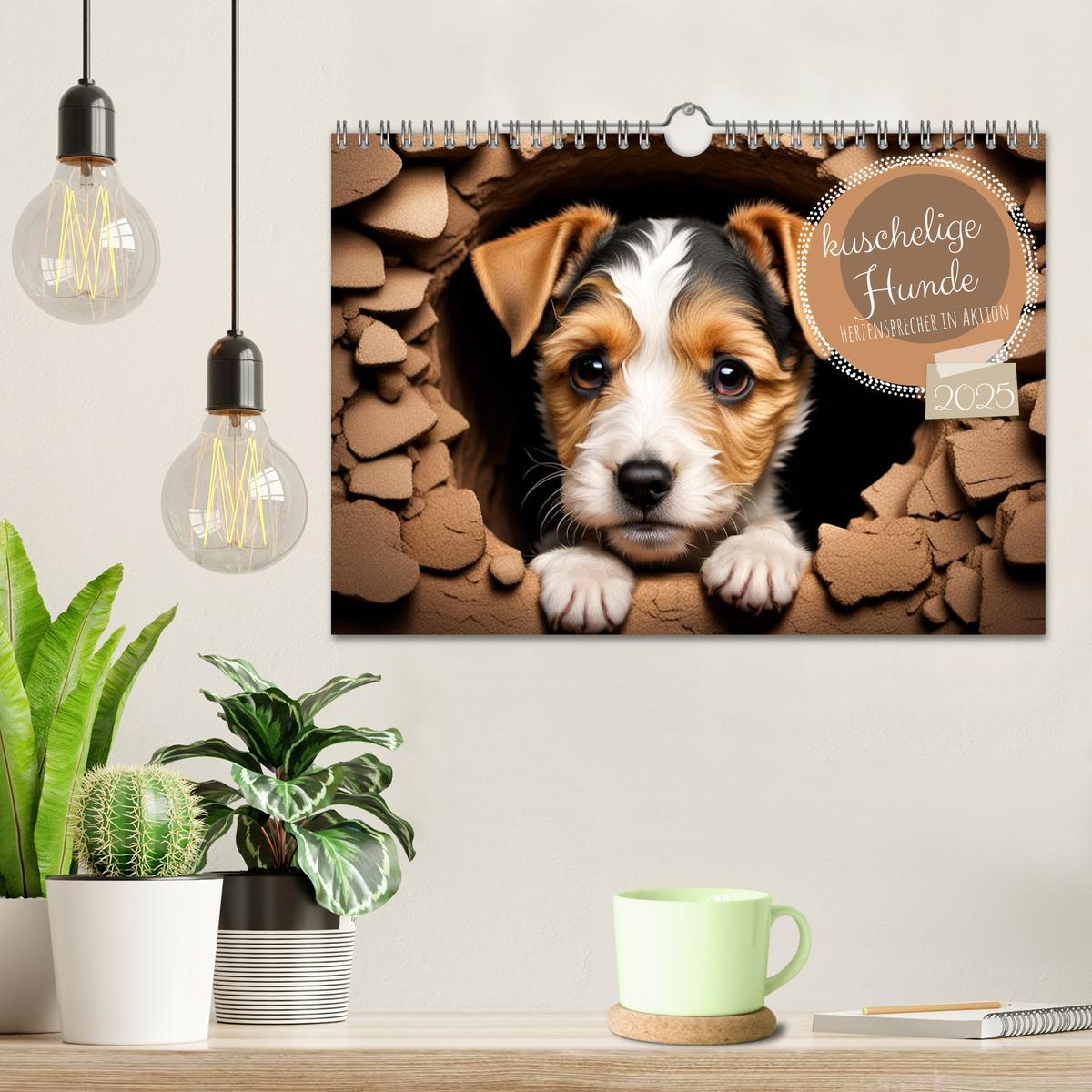 Bild: 9783383794650 | Kuschelige Hunde - kleine Herzensbrecher in Aktion (Wandkalender...