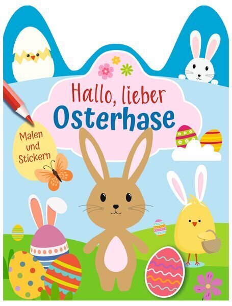 Cover: 4061462050947 | Hallo, lieber Osterhase | Mal- und Stickerbuch für Kinder ab 3 Jahren