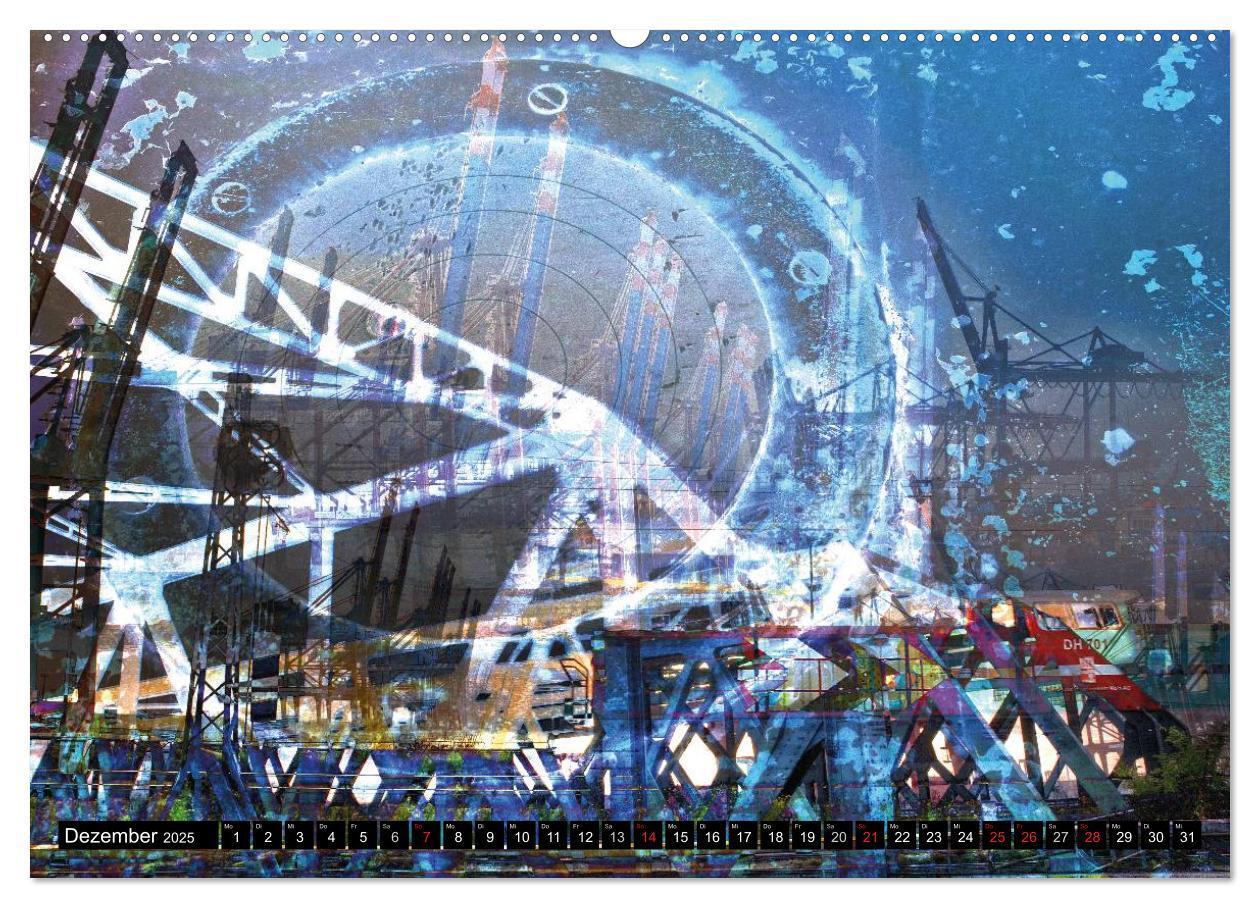 Bild: 9783435636235 | Hamburg Abstrakt (Wandkalender 2025 DIN A2 quer), CALVENDO...