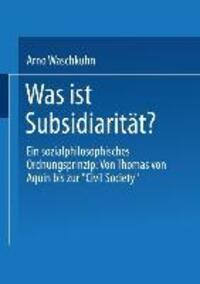 Cover: 9783531127101 | Was ist Subsidiarität? | Arno Waschkuhn | Taschenbuch | Paperback