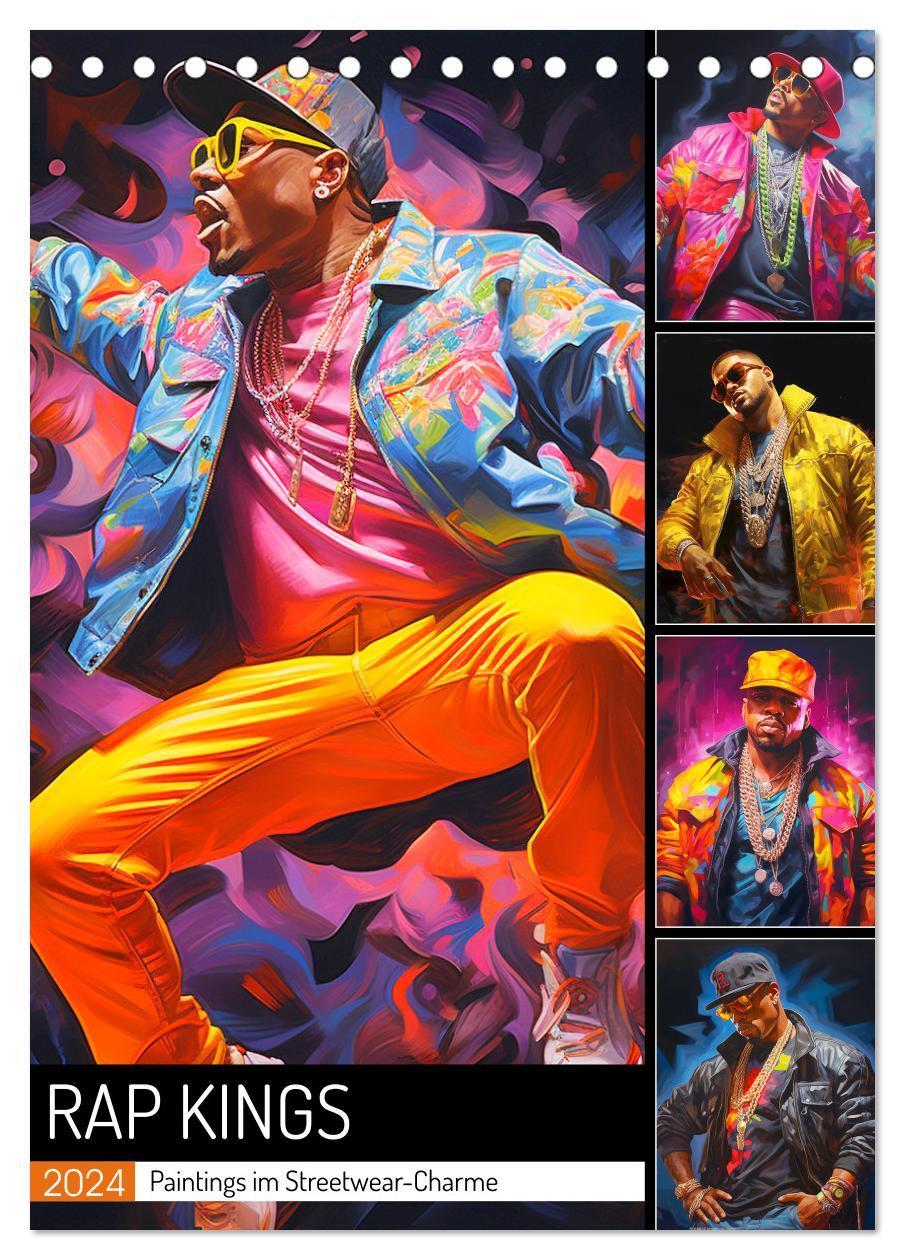 Cover: 9783383664762 | Rap Kings. Paintings im Streetwear-Charme (Tischkalender 2024 DIN...