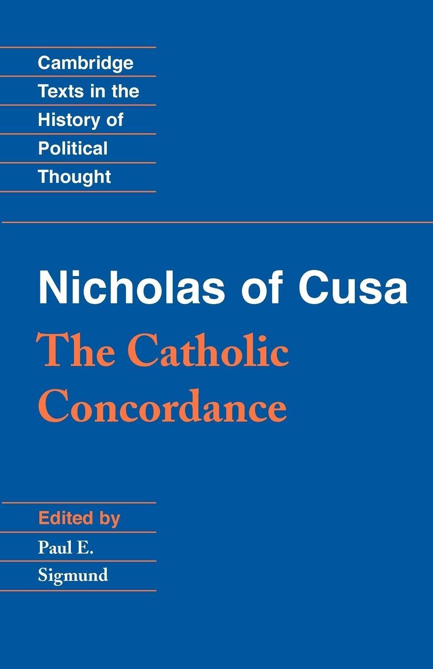 Cover: 9780521567732 | Nicholas of Cusa | The Catholic Concordance | Of Cusa Nicholas | Buch