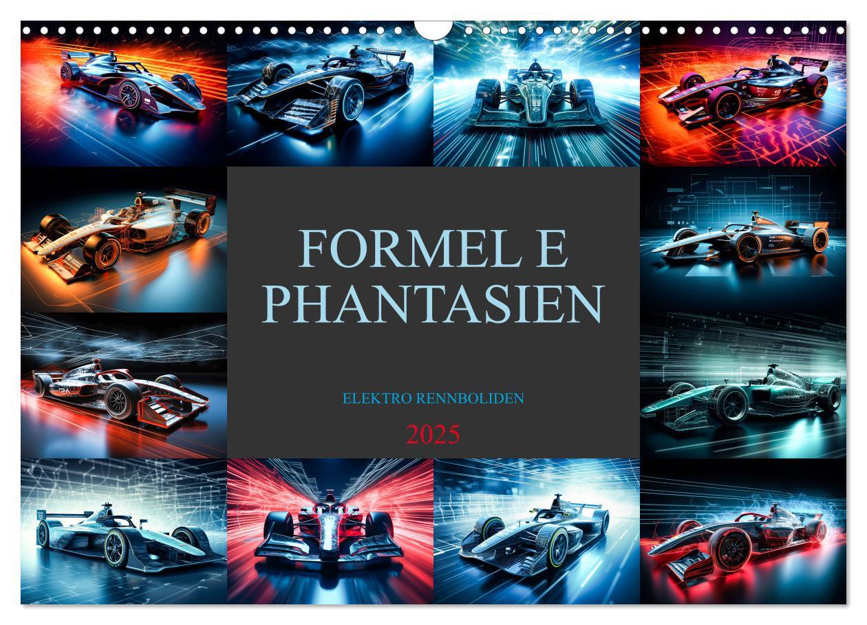 Cover: 9783383888632 | Formel E Phantasien (Wandkalender 2025 DIN A3 quer), CALVENDO...