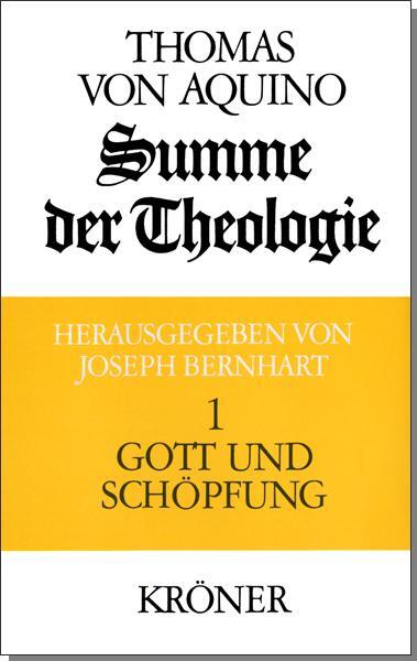 Cover: 9783520105042 | Summe der Theologie I. Gott und Schöpfung | Thomas von Aquin | Buch
