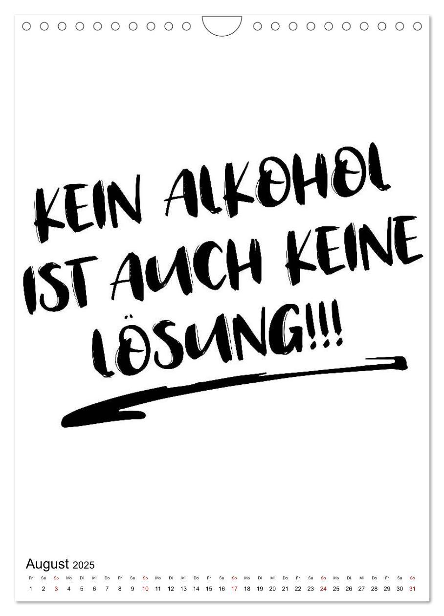 Bild: 9783435960064 | Alkohol - Lustige Trinksprüche und Grafiken (Wandkalender 2025 DIN...