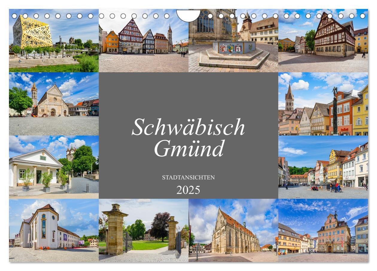 Cover: 9783435059942 | Schwäbisch Gmünd Stadtansichten (Wandkalender 2025 DIN A4 quer),...