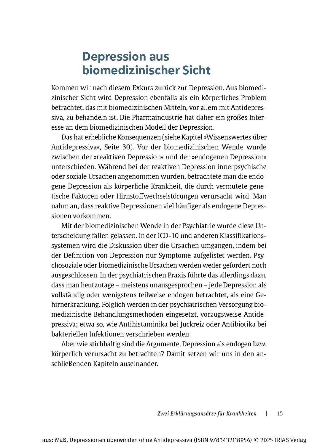 Bild: 9783432118956 | Depressionen überwinden ohne Antidepressiva | Reinhard Maß | Buch