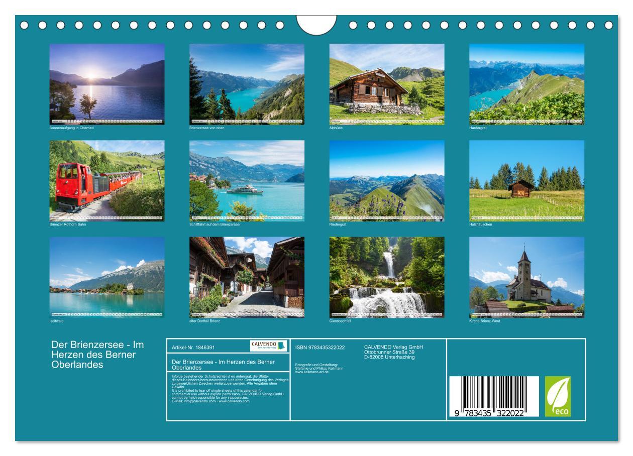 Bild: 9783435322022 | Der Brienzersee - Im Herzen des Berner Oberlandes (Wandkalender...