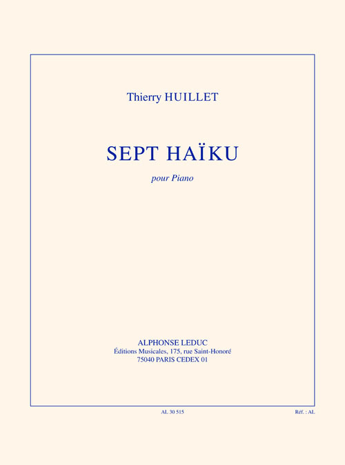 Cover: 9790046305153 | 7 Haiku pour piano | Huillet | Buch | Alphonse Leduc