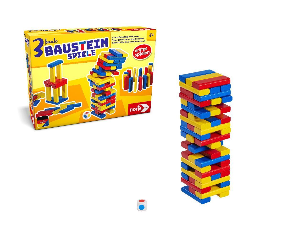 Bild: 4000826006107 | 3 bunte Bausteinspiele | Spiel | Bunter Stückkarton | 606012165 | 2024