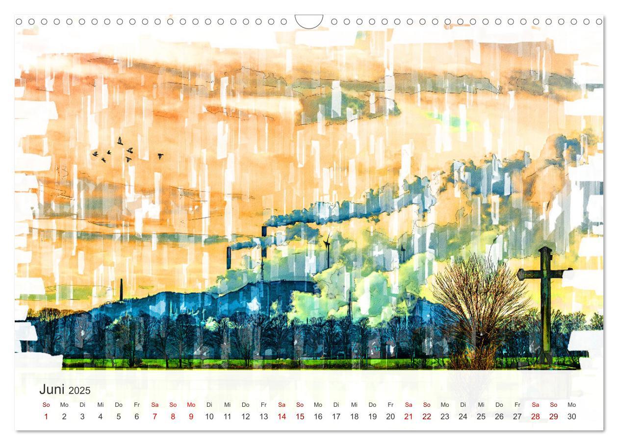 Bild: 9783457224854 | Ruhrpott Art (Wandkalender 2025 DIN A3 quer), CALVENDO Monatskalender