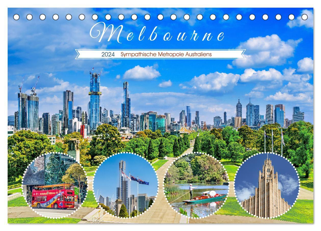Cover: 9783383731884 | Melbourne - Sympathische Metropole Australiens (Tischkalender 2024...