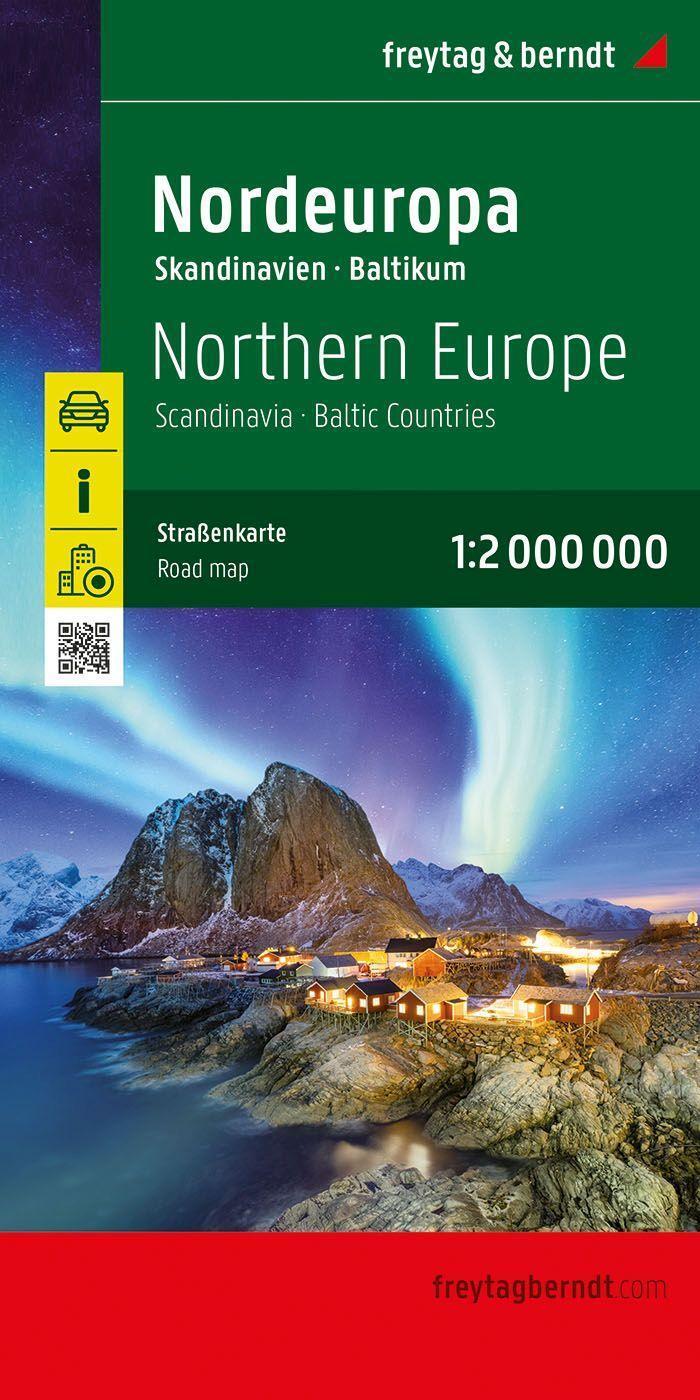 Cover: 9783707921892 | Nordeuropa, Straßenkarte 1:2.000.000, freytag &amp; berndt | berndt | 2023