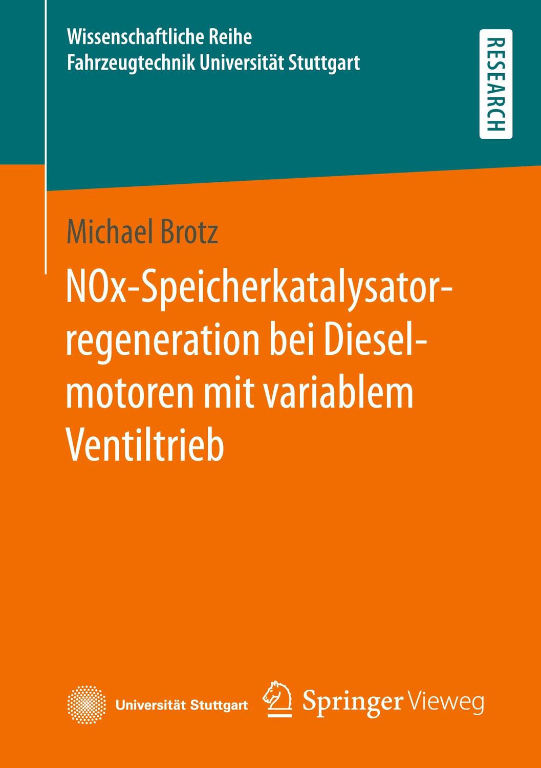 Cover: 9783658366803 | NOx-Speicherkatalysatorregeneration bei Dieselmotoren mit variablem...