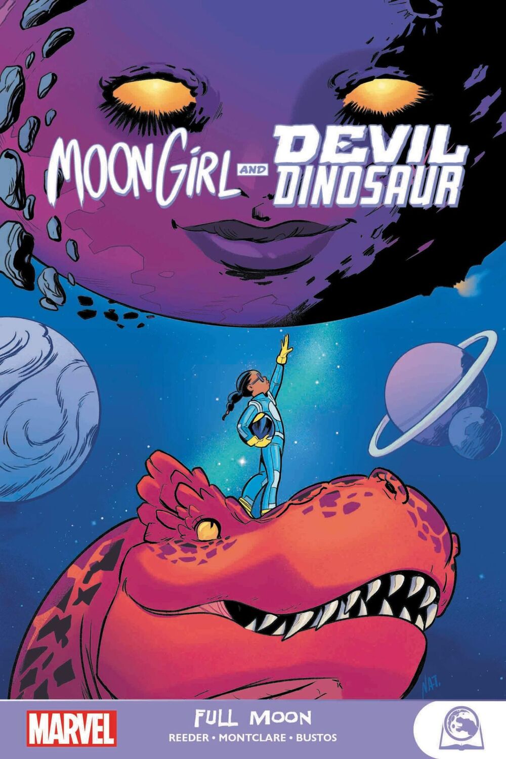 Cover: 9781302921132 | Moon Girl and Devil Dinosaur: Full Moon | Brandon Montclare (u. a.)