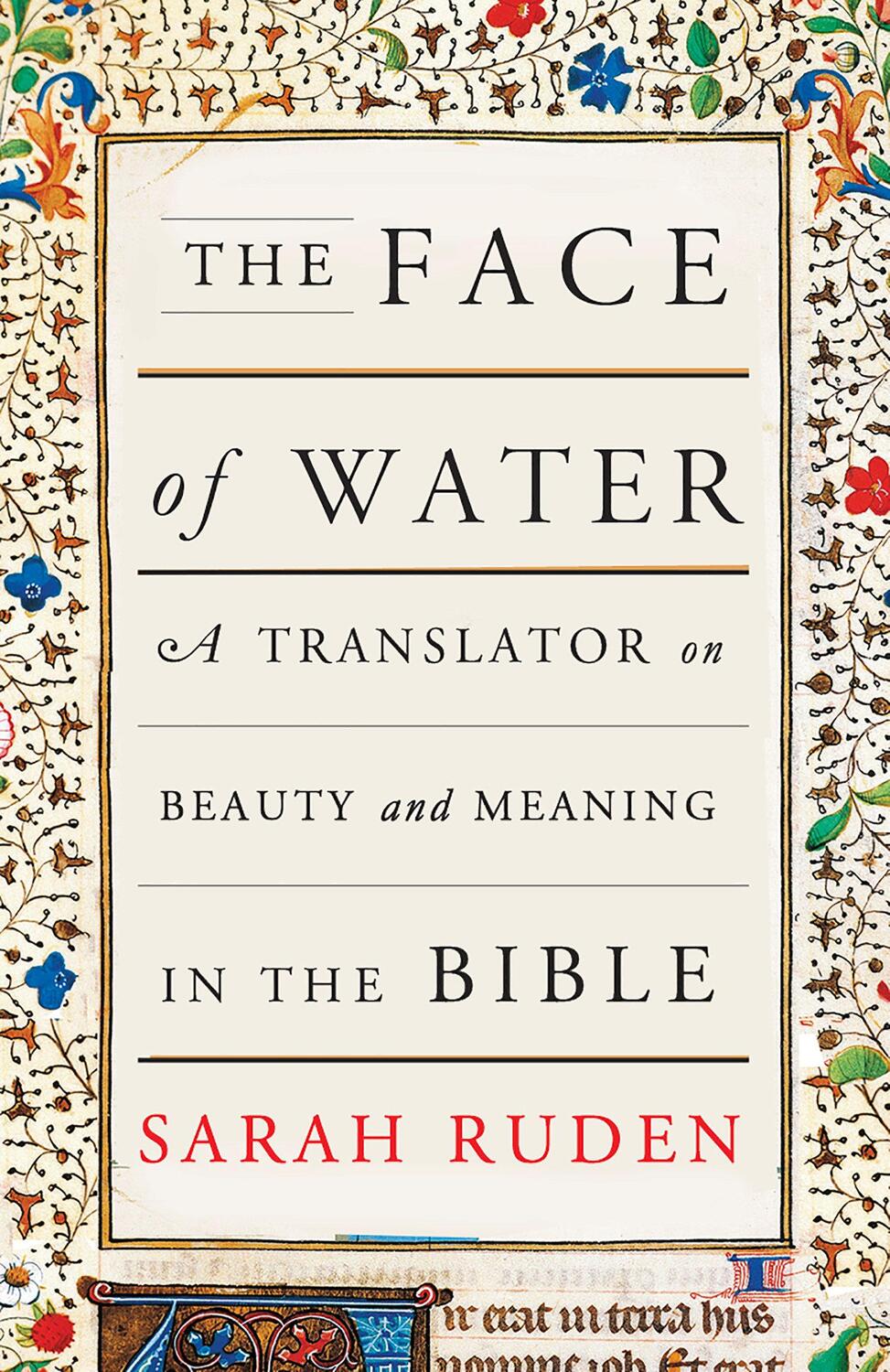Cover: 9780525563655 | The Face of Water: A Translator on Beauty and Meaning in the Bible