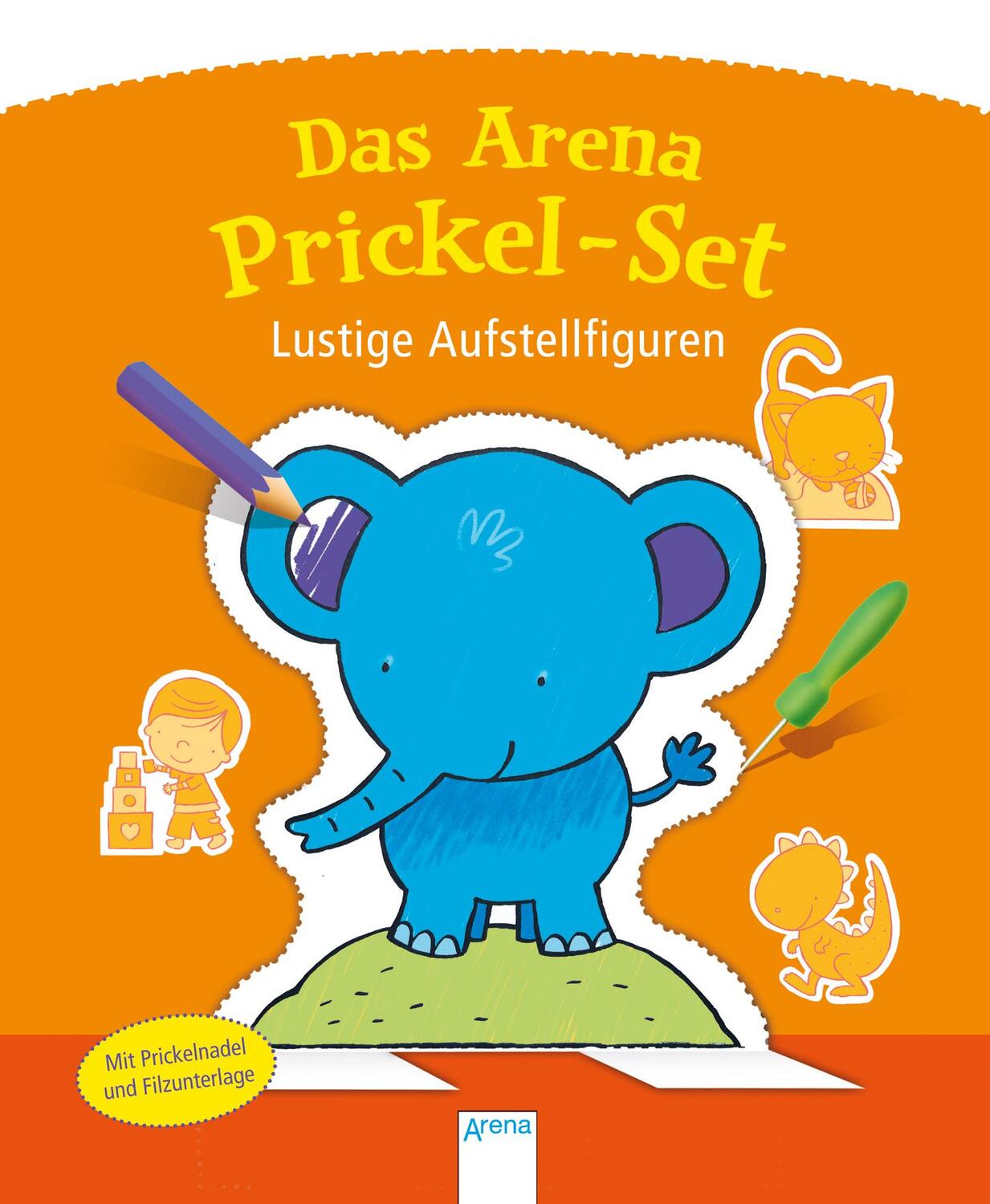 Cover: 9783401714240 | Lustige Aufstellfiguren | Das Arena Prickel-Set | Taschenbuch | 18 S.