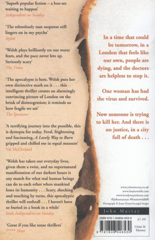 Rückseite: 9781848546530 | A Lovely Way to Burn | Plague Times Trilogy 1 | Louise Welsh | Buch