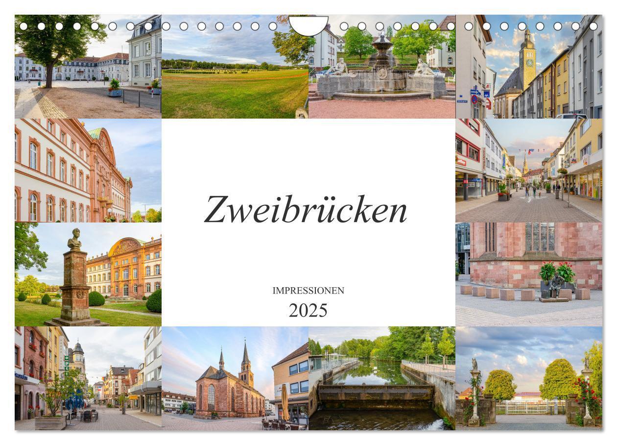 Cover: 9783435193608 | Zweibrücken Impressionen (Wandkalender 2025 DIN A4 quer), CALVENDO...