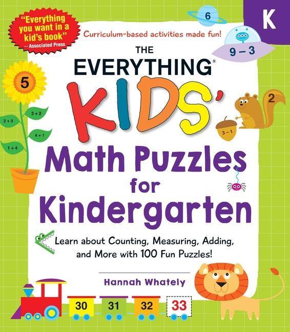 Cover: 9781507216149 | The Everything Kids' Math Puzzles for Kindergarten: Learn about...