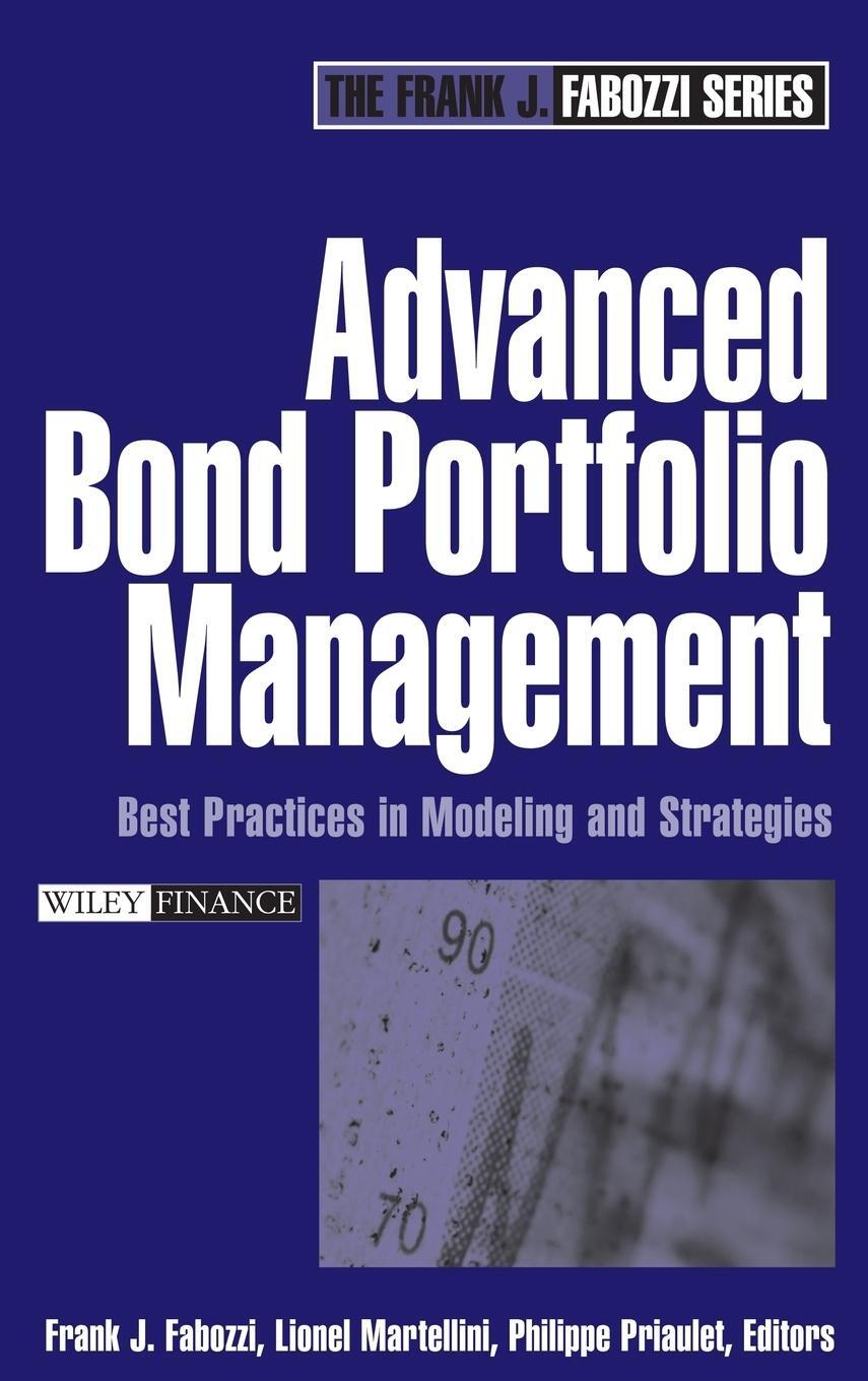 Cover: 9780471678908 | Advanced Bond Portfolio Management | Philippe Priaulet | Buch | 576 S.