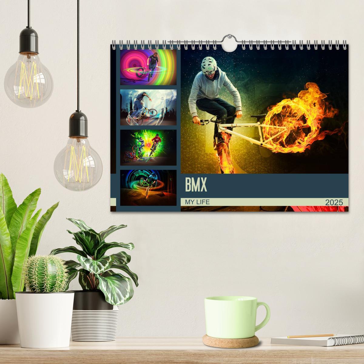 Bild: 9783435614608 | BMX My Life (Wandkalender 2025 DIN A4 quer), CALVENDO Monatskalender