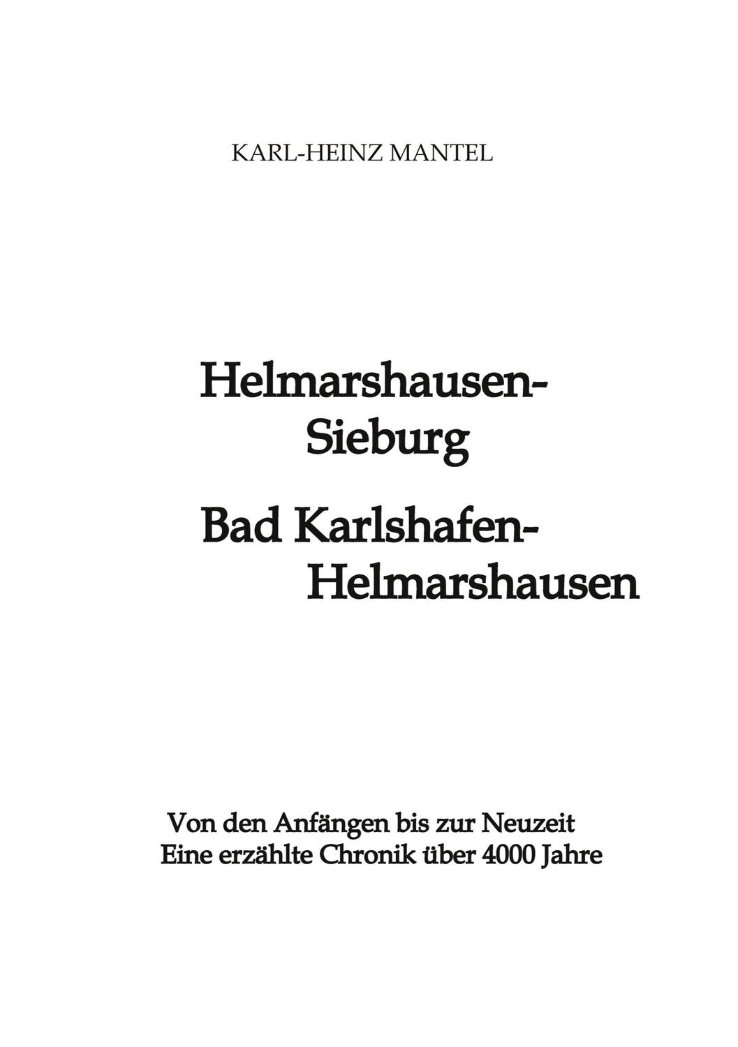 Cover: 9783347503656 | Helmarshausen/Sieburg - Bad Karlshafen/Helmarshausen | Mantel | Buch