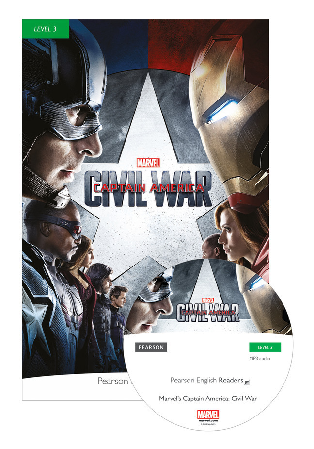 Cover: 9781292208190 | Pearson English Readers Level 3: Marvel - Captain America - Civil...