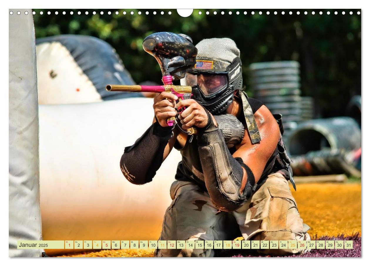 Bild: 9783435471553 | Paintball - so cool (Wandkalender 2025 DIN A3 quer), CALVENDO...