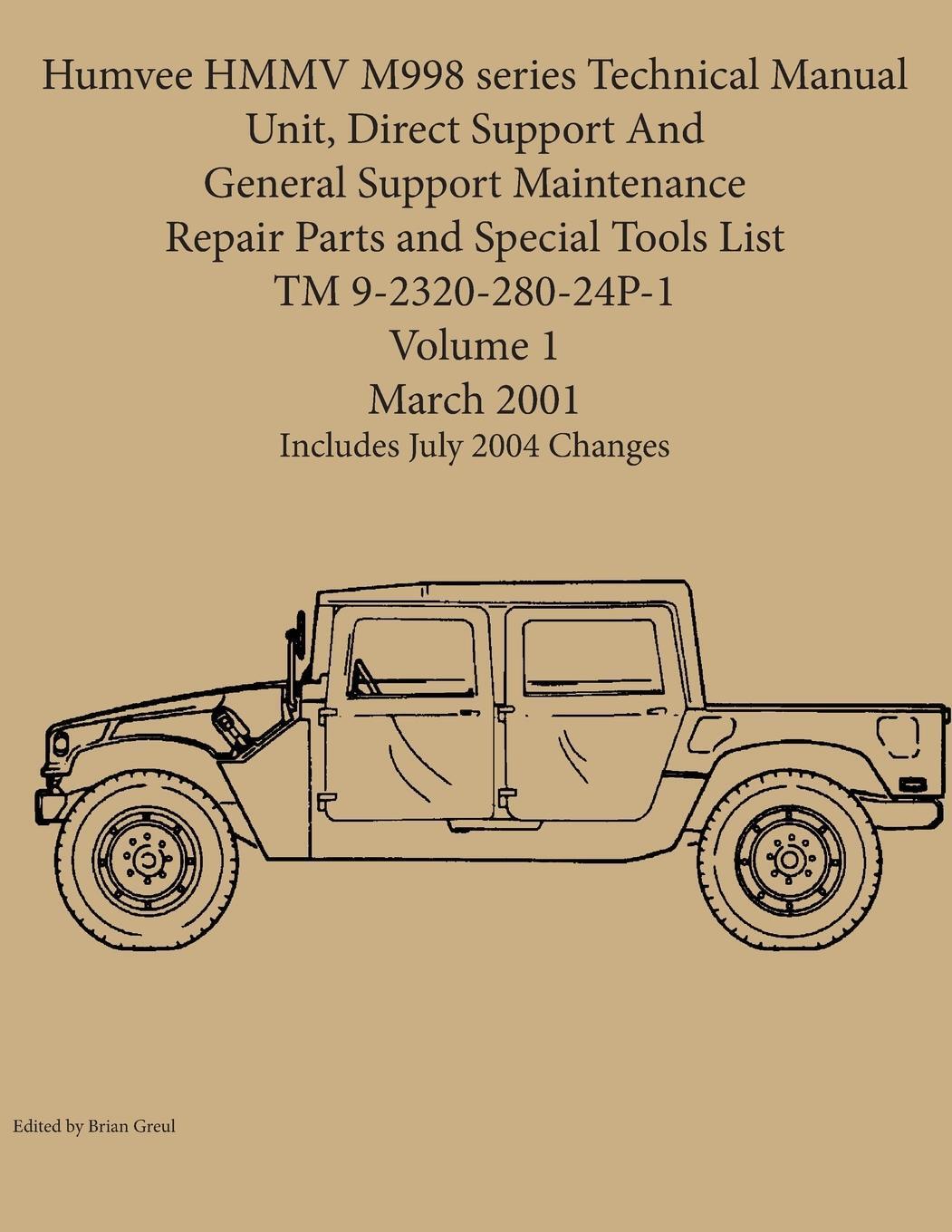 Cover: 9781954285088 | Humvee HMMV M998 series Technical Manual Unit, Direct Support And...