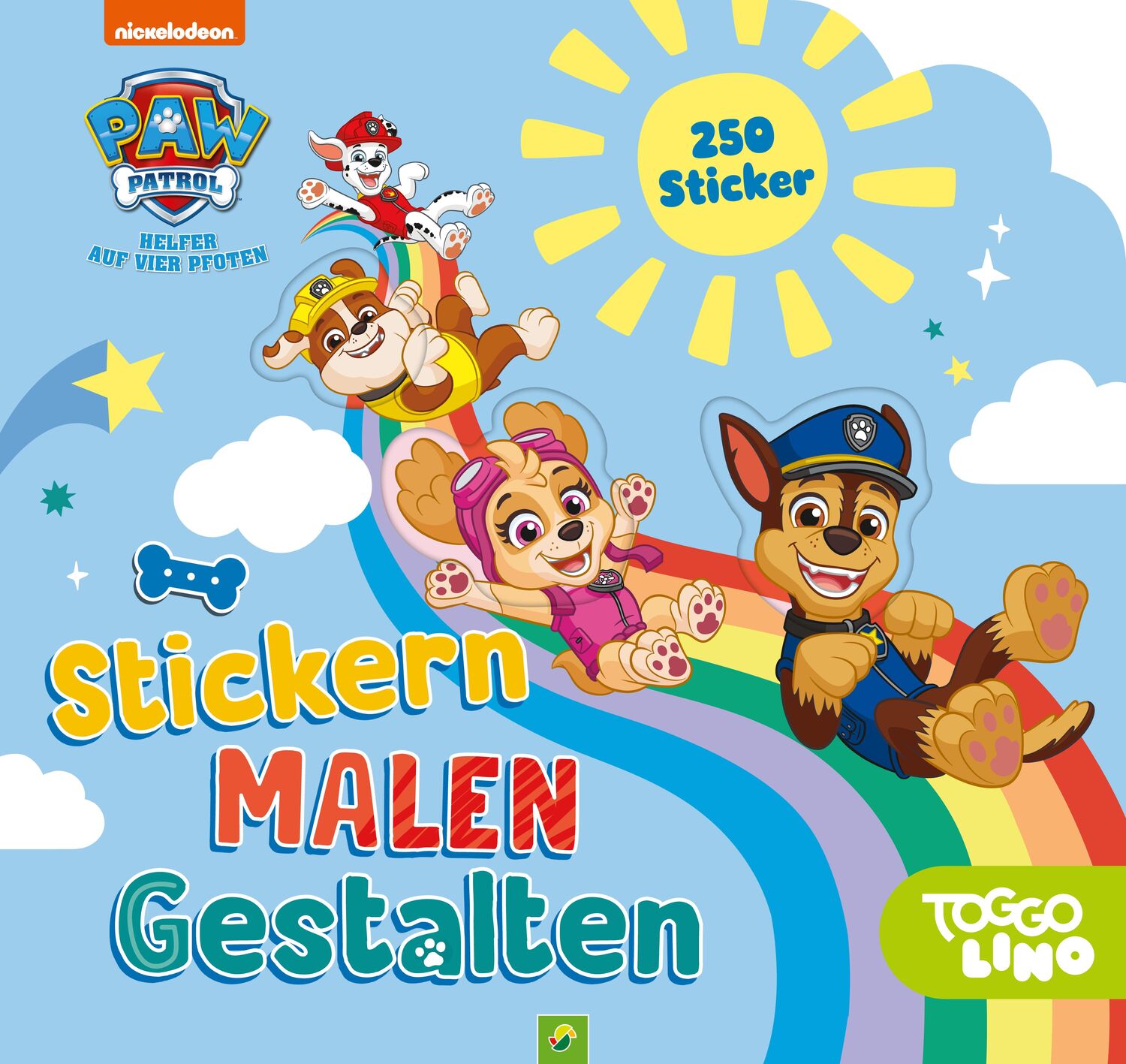 Cover: 9783849929053 | PAW Patrol Stickern, Malen, Gestalten. Mit 250 Stickern. Für Kinder...