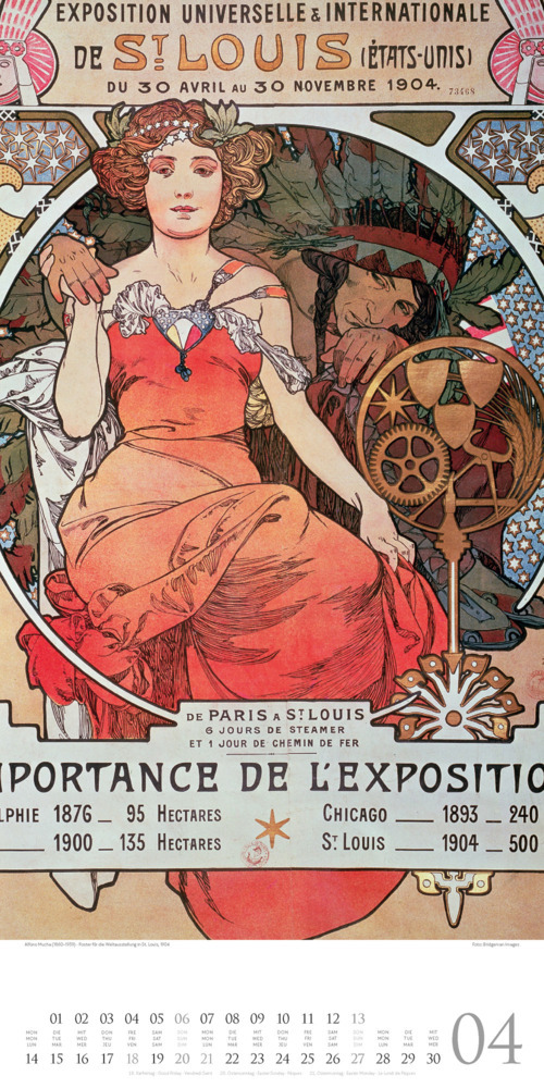 Bild: 9783838425603 | Alfons Mucha Kalender 2025 | Alfons Mucha (u. a.) | Kalender | 14 S.