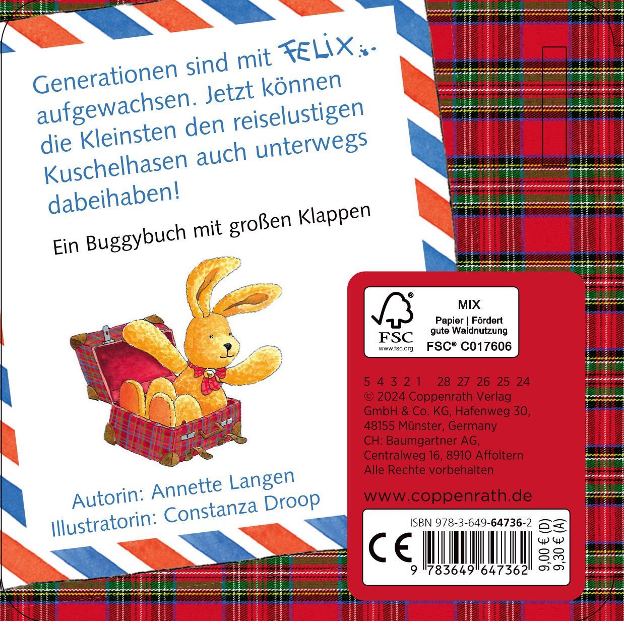 Rückseite: 9783649647362 | Felix, wo bist du? (Buggybuch) | Annette Langen | Buch | 12 S. | 2024