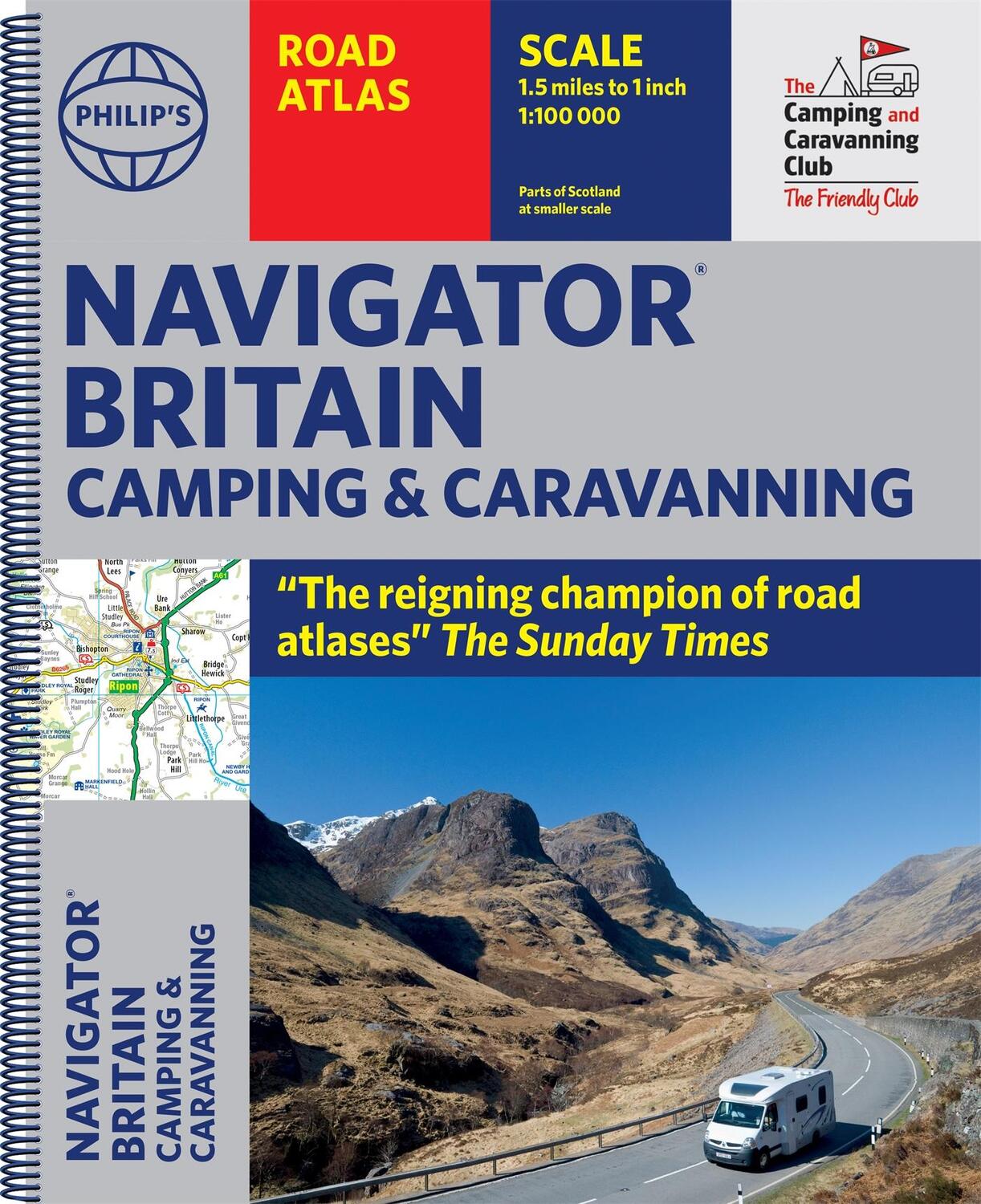 Cover: 9781849075701 | Philip's Navigator Camping and Caravanning Atlas of Britain | Maps