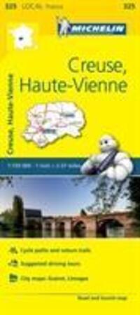 Cover: 9782067210394 | Creuse, Haute-Vienne - Michelin Local Map 325 | Map | (Land-)Karte