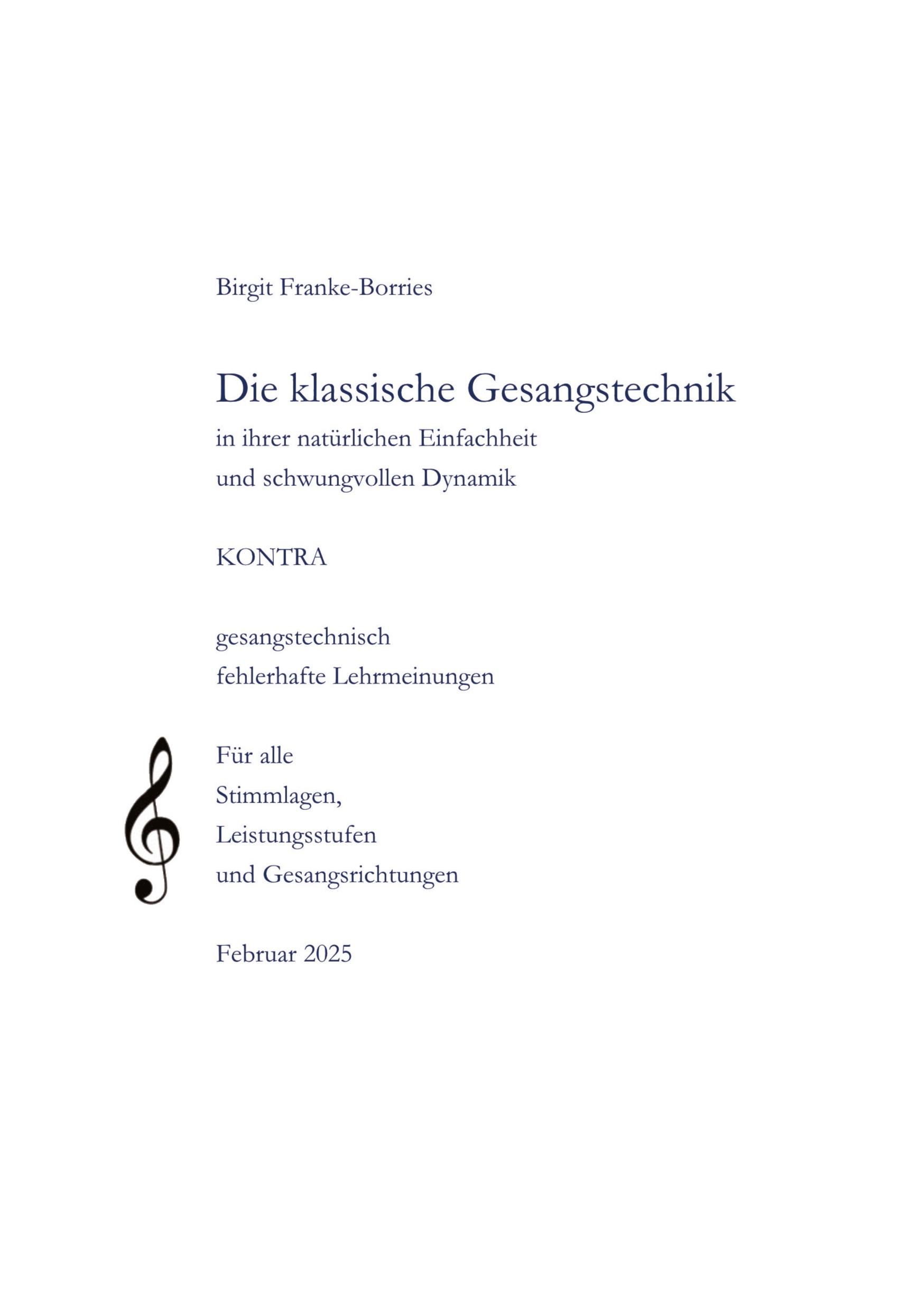 Cover: 9783384301079 | Die klassische Gesangstechnik in Ihrer natürlichen Einfachheit und...