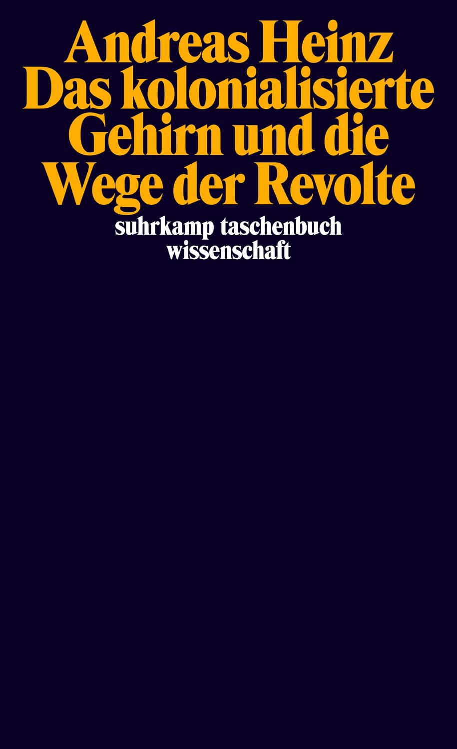 Cover: 9783518300039 | Das kolonialisierte Gehirn und die Wege der Revolte | Andreas Heinz