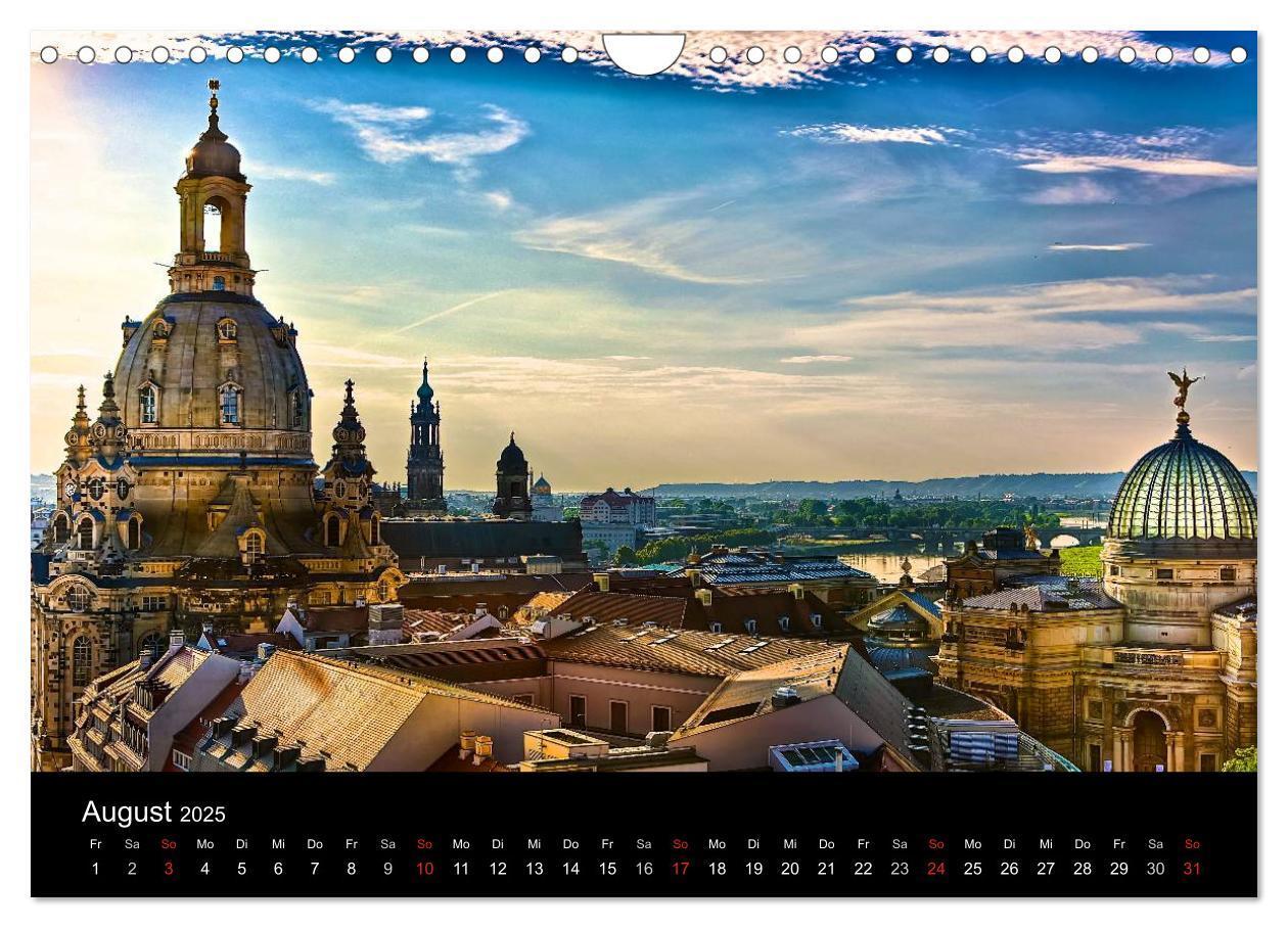 Bild: 9783435280827 | Dresden 2025 (Wandkalender 2025 DIN A4 quer), CALVENDO Monatskalender